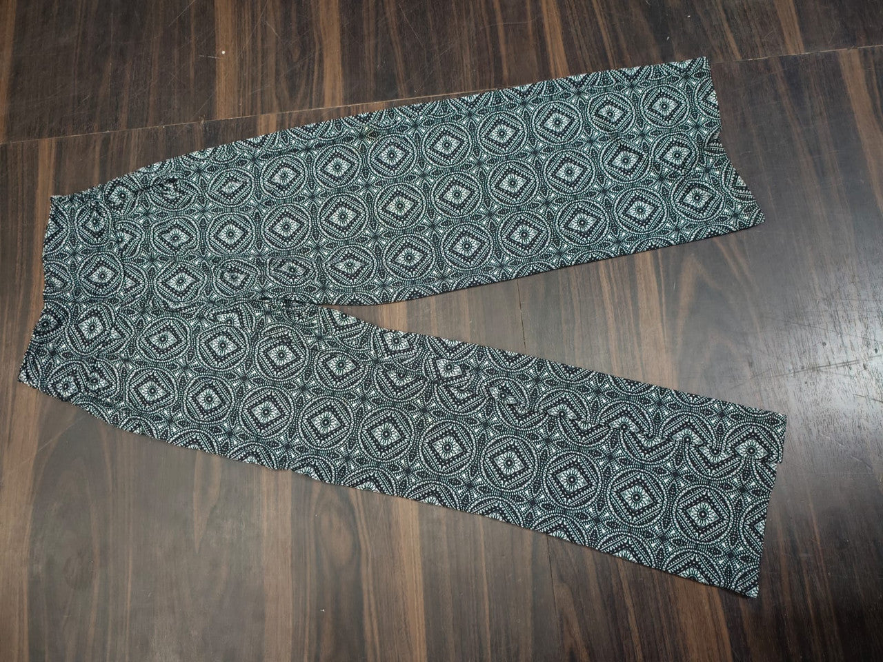 Women's Chic Geometric Print Palazzo Pants - Multi - Size: 30