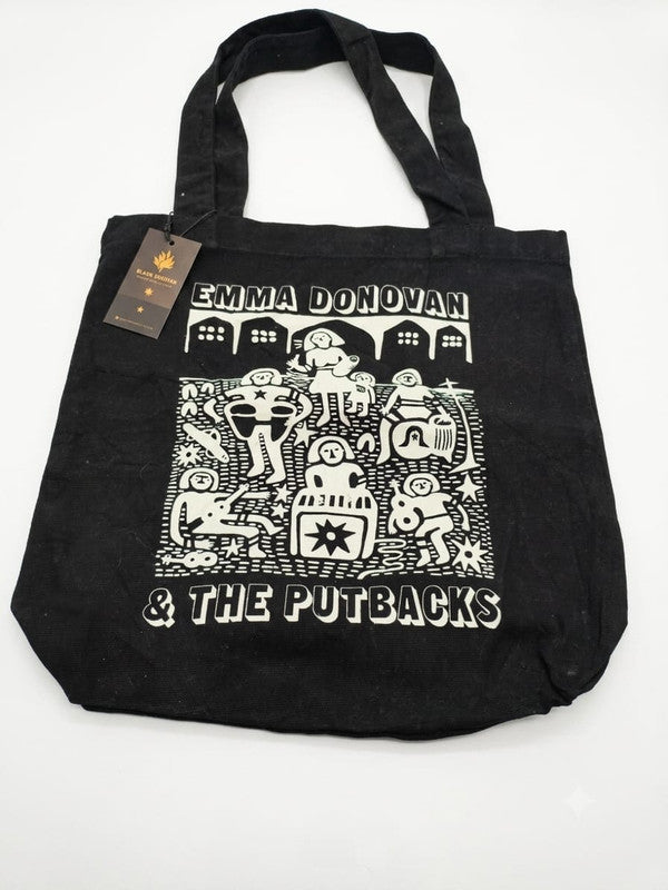 Black Canvas Tote Bag
