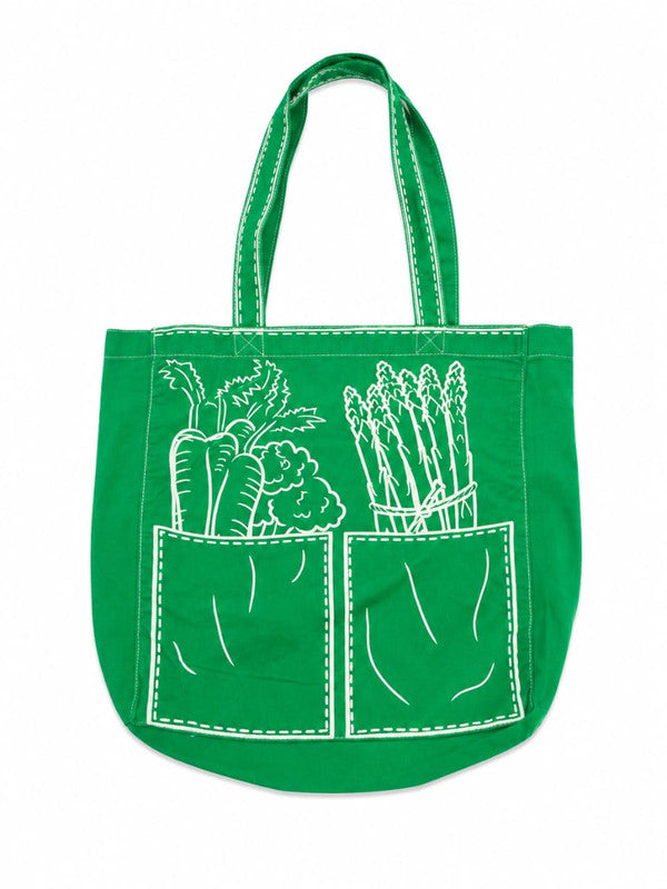 Green Farmers Market Graphic Tote Bag