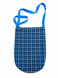 Handcrafted Blue Checked Shoulder Bag