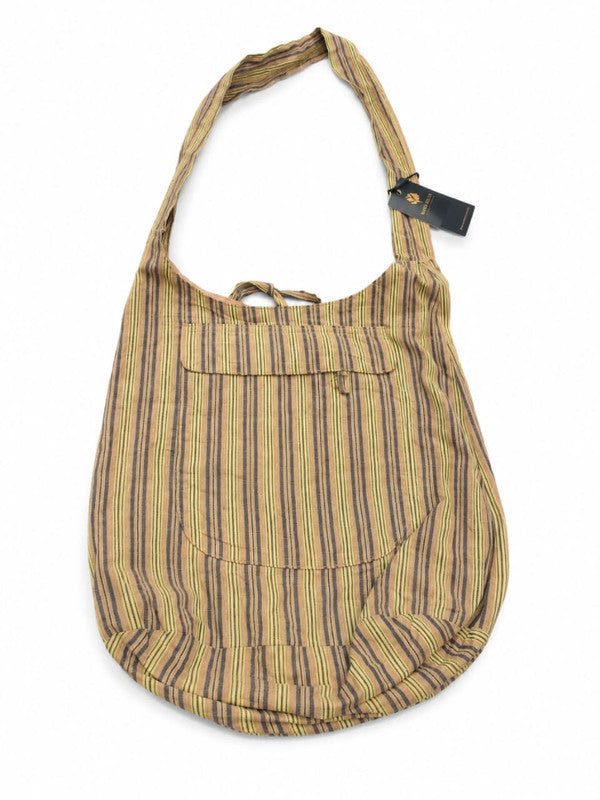 Handmade Striped Cotton Jhola Bag