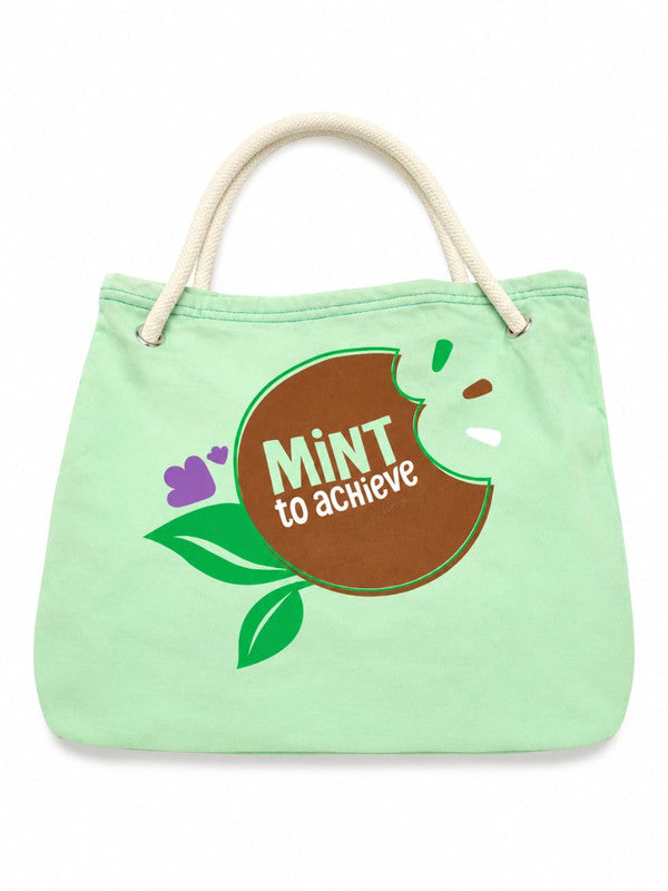 Green Canvas Tote Bag