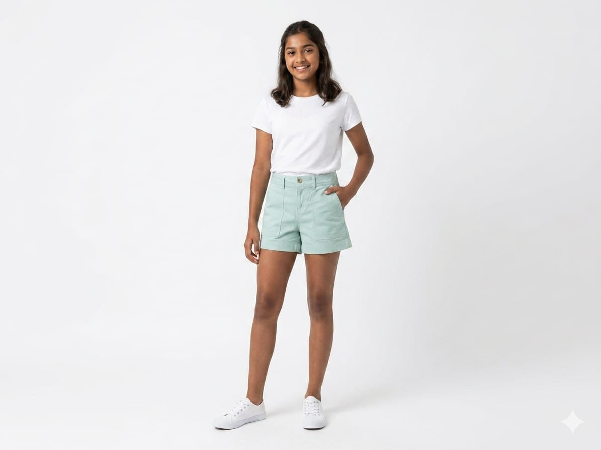 Women’s High-Rise Chino Shorts : Size 32
