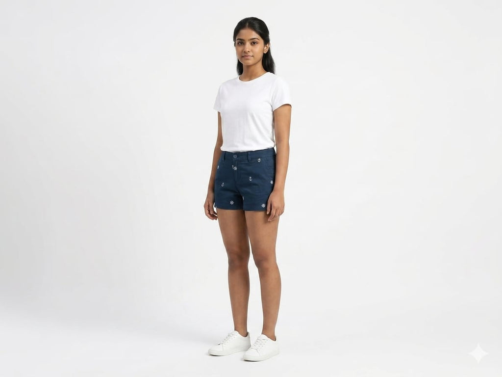women's nautical chino shorts : Size 32
