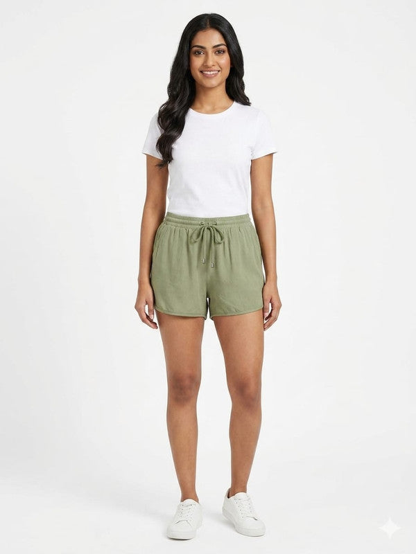 Women's Relaxed Fit Drawstring Shorts : Size 30