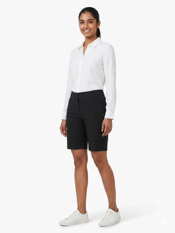 Women's Tailored Bermuda Shorts - Black : Size 32