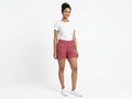 Women's Cotton Geometric Print Casual Shorts : Size 32