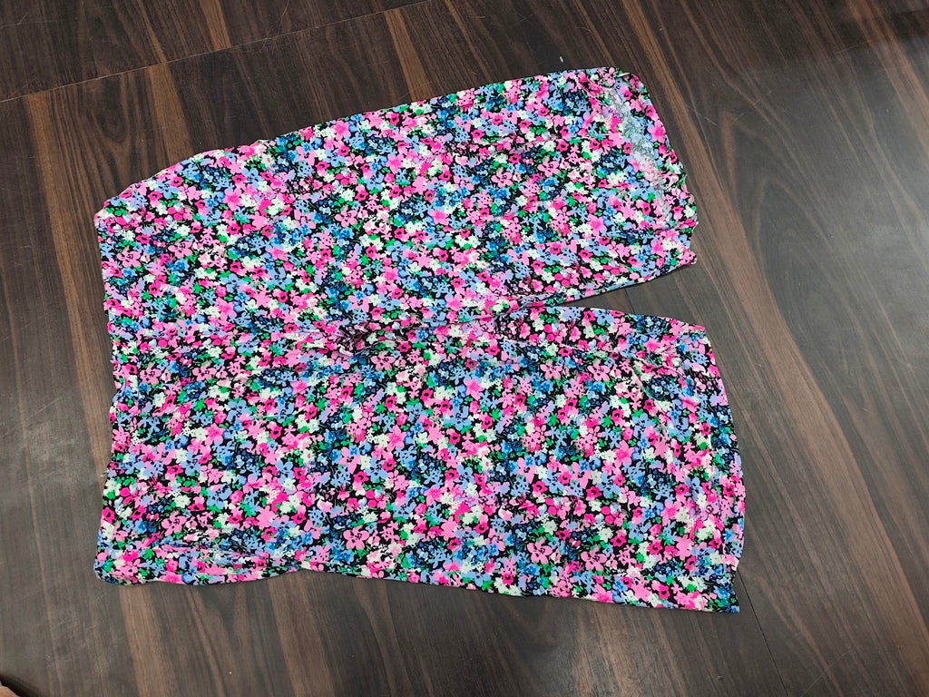Women's Vibrant Multicolour Floral Print Palazzo Pants - MULTI - Size: 44