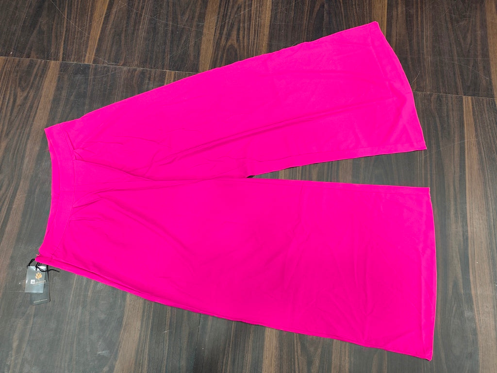 Women's Flared Wide-Leg Palazzo Pants - PINK - Size: 32